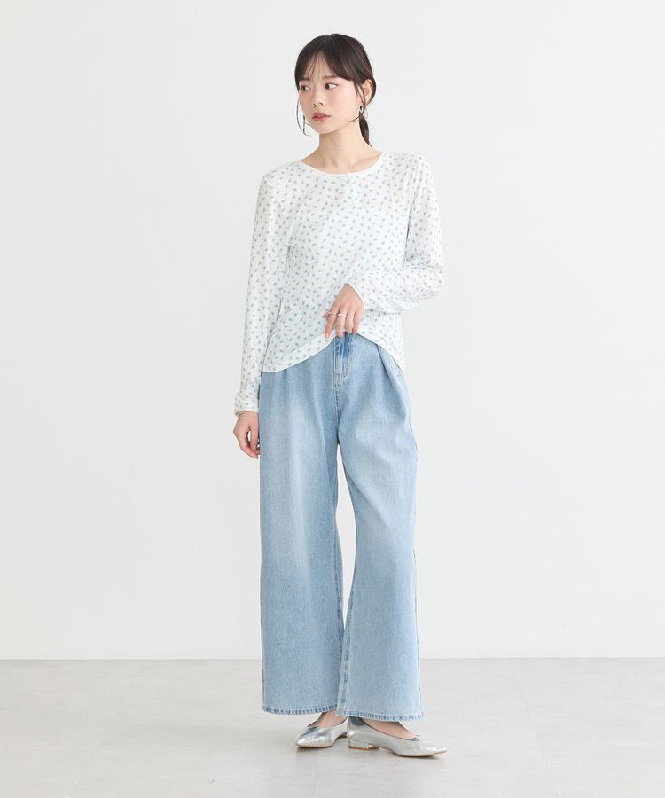 earth music&ecology「【WEB限定】アイレットジャカードタイトプルオーバー」|Tシャツ・カットソー|