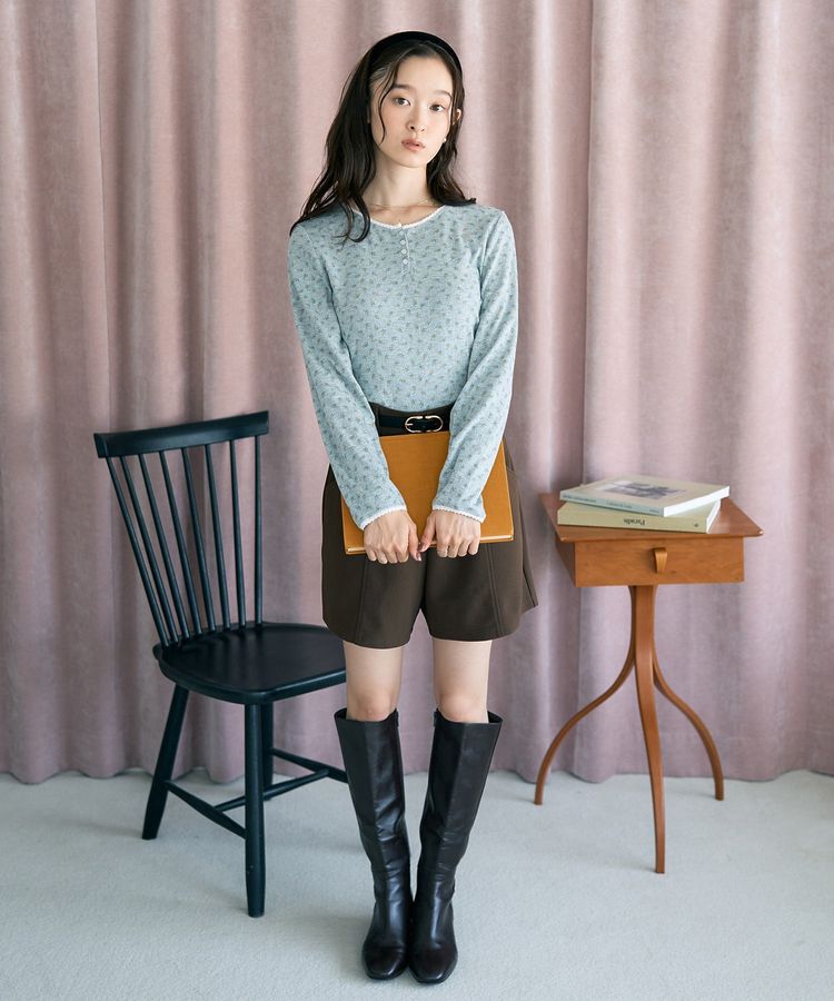 earth music&ecology「【WEB限定】アイレットジャカードタイトプルオーバー」|Tシャツ・カットソー|