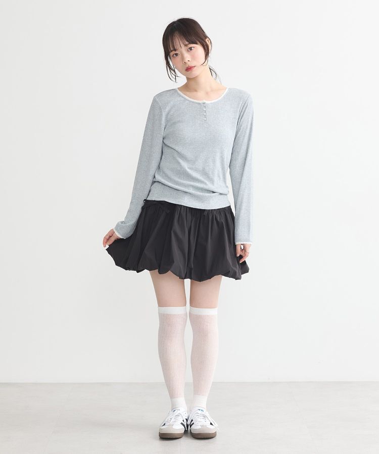 earth music&ecology「【WEB限定】アイレットジャカードタイトプルオーバー」|Tシャツ・カットソー|