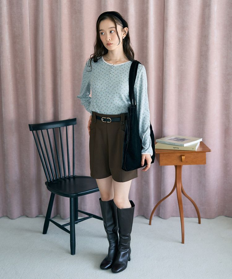 earth music&ecology「【WEB限定】アイレットジャカードタイトプルオーバー」|Tシャツ・カットソー|