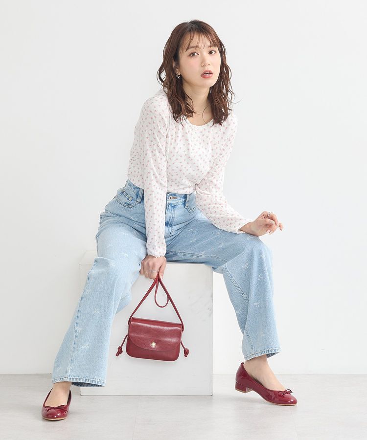 earth music&ecology「【WEB限定】アイレットジャカードタイトプルオーバー」|Tシャツ・カットソー|