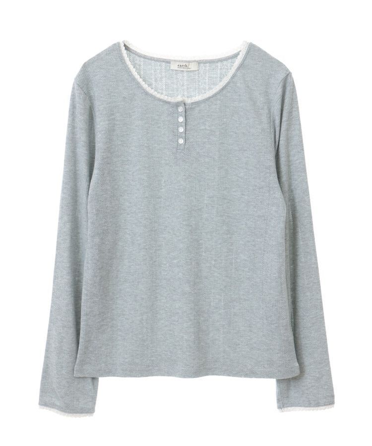 earth music&ecology「【WEB限定】アイレットジャカードタイトプルオーバー」|Tシャツ・カットソー|