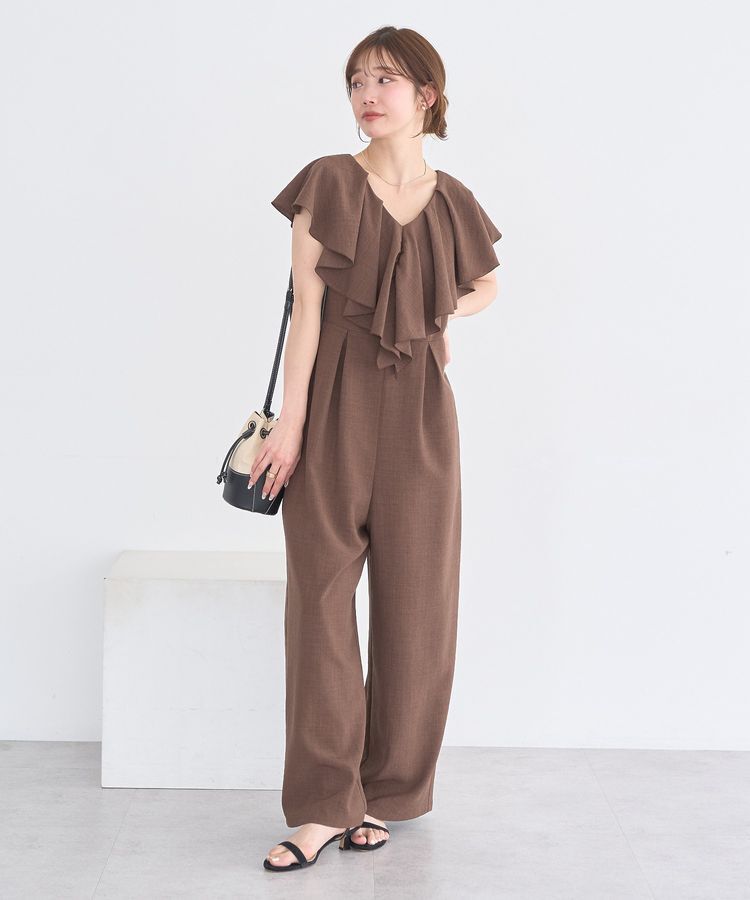 earth music&ecology「ラッフルサロペット」|オールインワン|