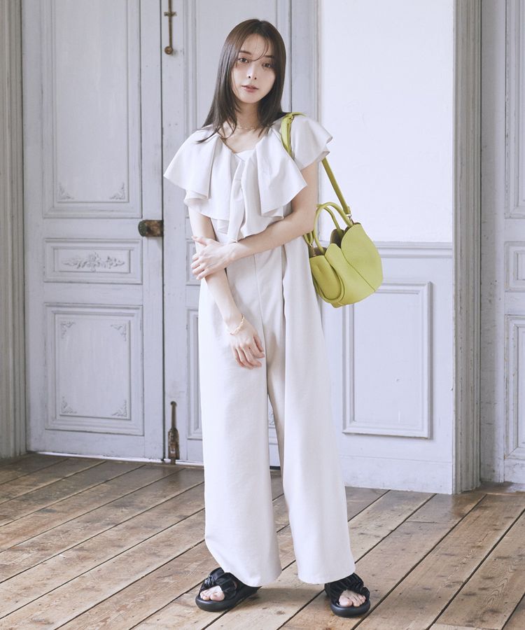 earth music&ecology「ラッフルサロペット」|オールインワン|