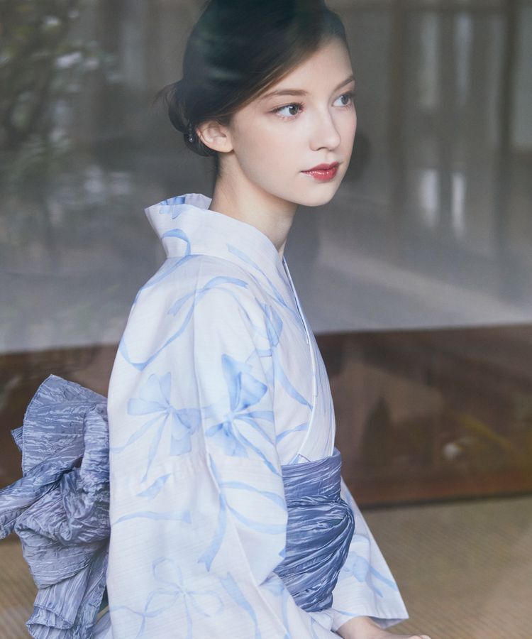 Maison de FLEUR「【兵児帯セット】リボン浴衣」|その他|
