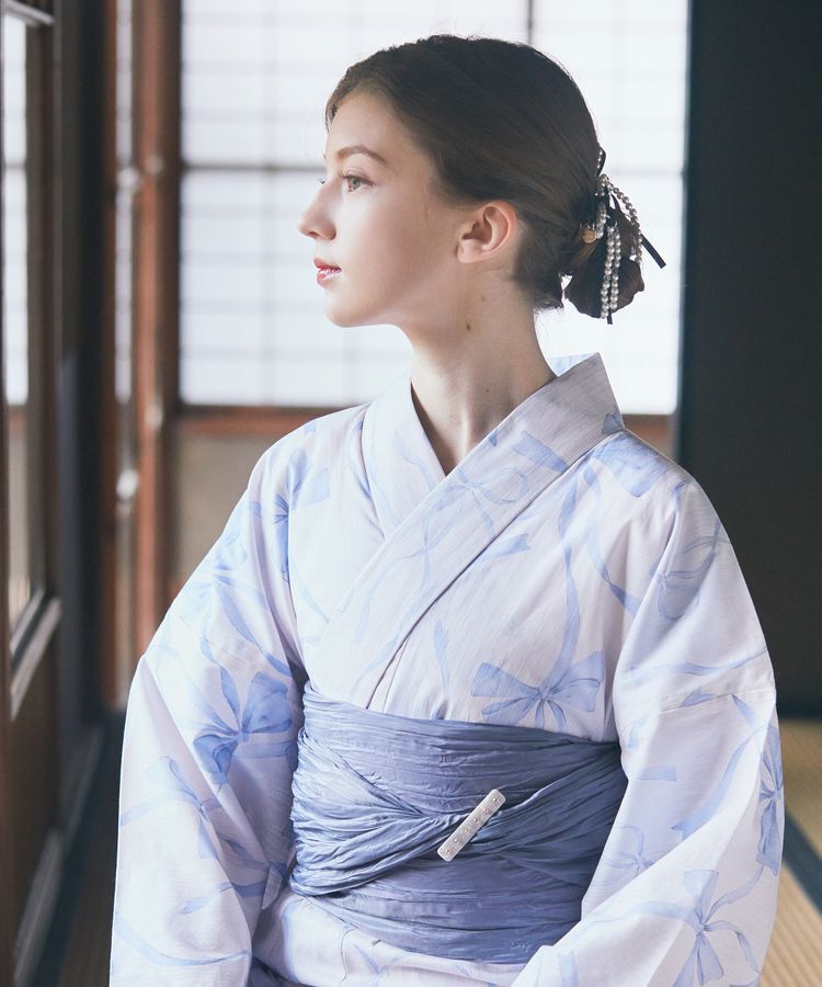 Maison de FLEUR「【兵児帯セット】リボン浴衣」|その他|