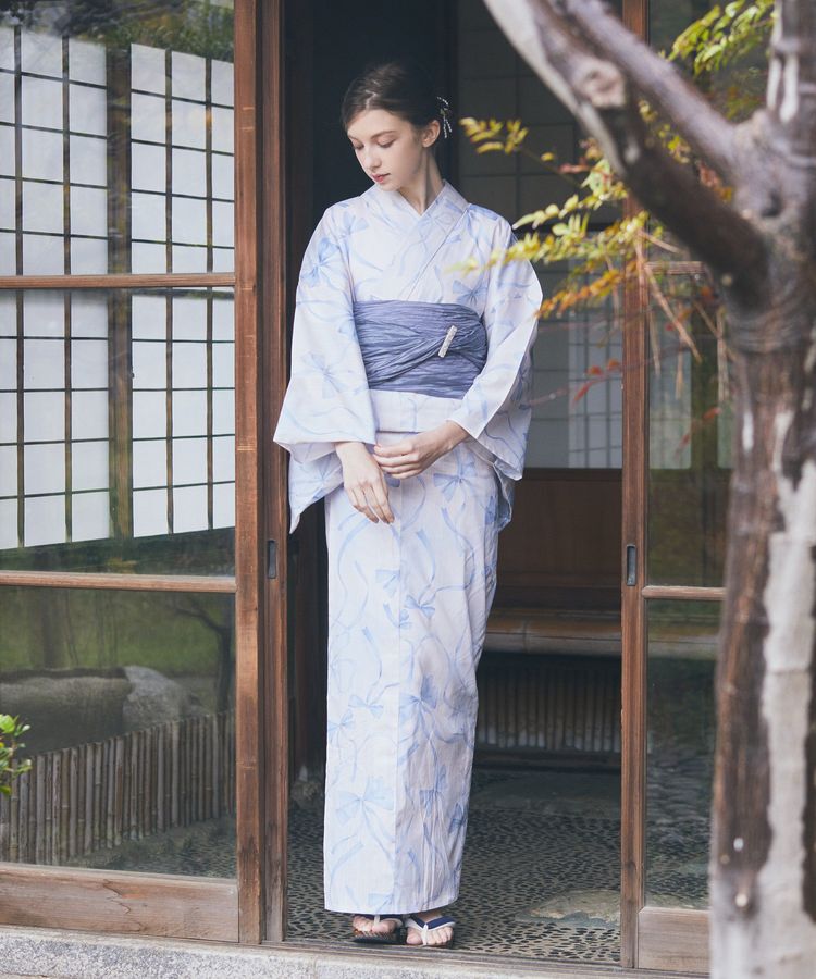 Maison de FLEUR「【兵児帯セット】リボン浴衣」|その他|