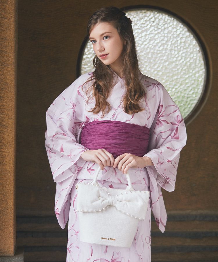 Maison de FLEUR「【兵児帯セット】リボン浴衣」|その他|