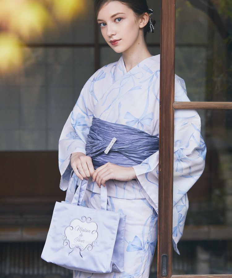 Maison de FLEUR「【兵児帯セット】リボン浴衣」|その他|