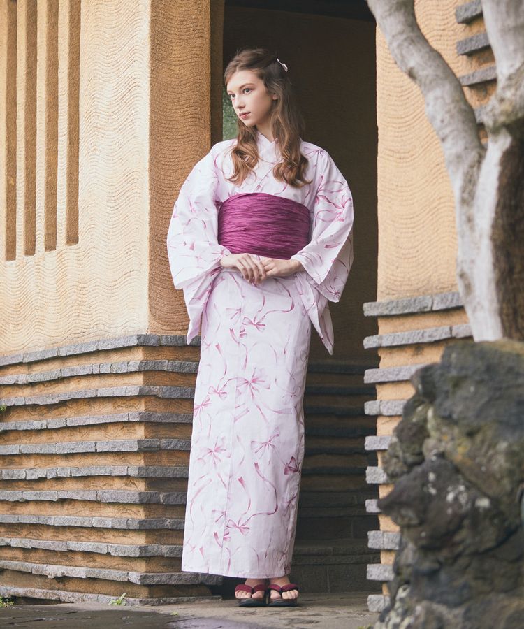 Maison de FLEUR「【兵児帯セット】リボン浴衣」|その他|