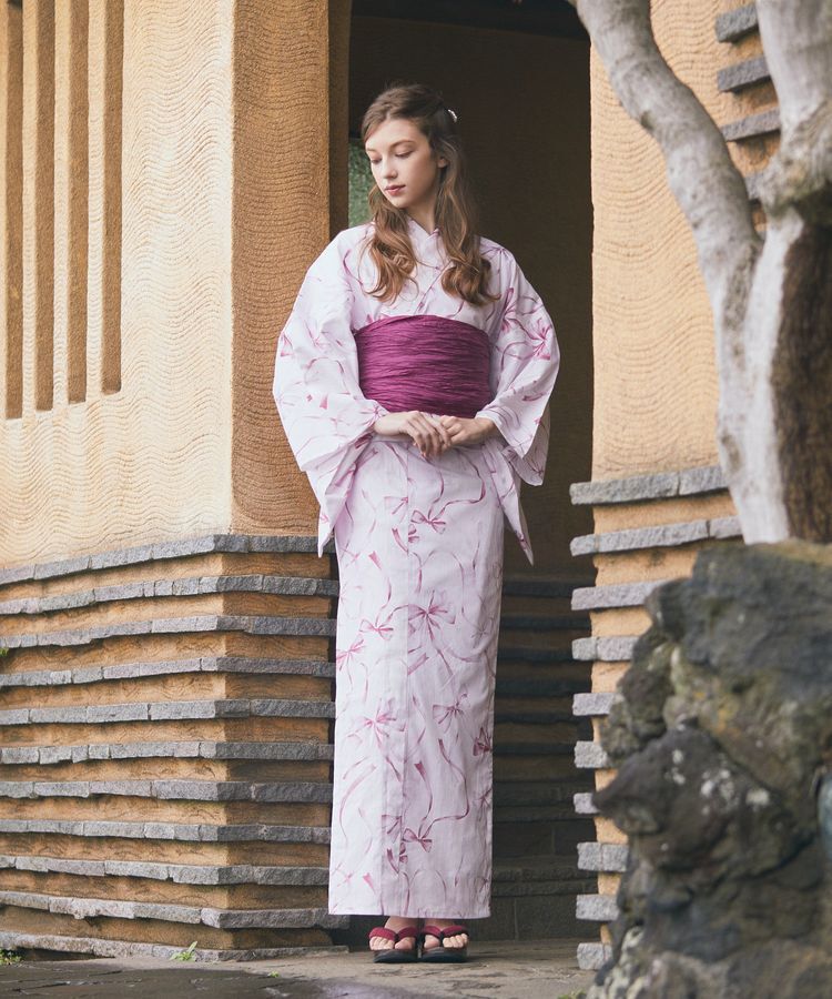 Maison de FLEUR「【兵児帯セット】リボン浴衣」|その他|
