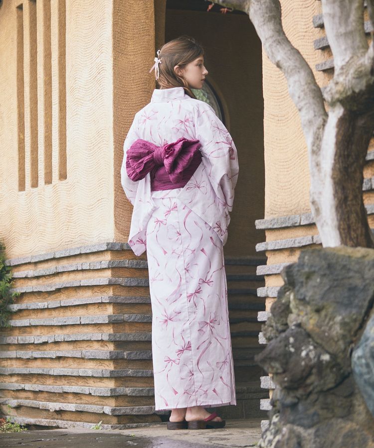 Maison de FLEUR「【兵児帯セット】リボン浴衣」|その他|
