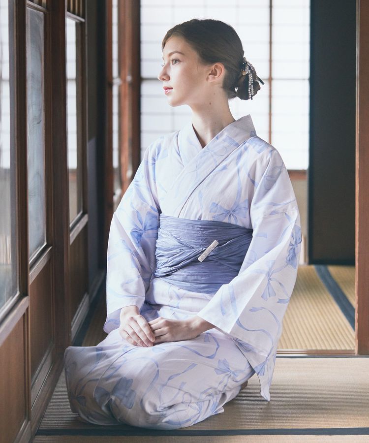 Maison de FLEUR「【兵児帯セット】リボン浴衣」|その他|