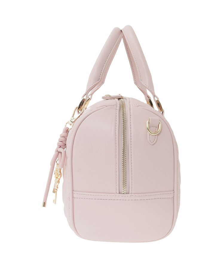 Maison de FLEUR「【チャーム付き/2Way】リボンキルティングボストンバッグ」|ハンドバッグ|