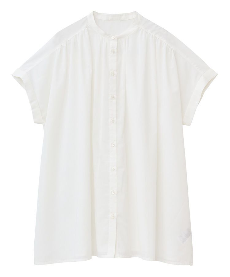 AMERICAN HOLIC「イージーケア 接触冷感フレンチスリーブギャザーシャツ」|シャツ・ブラウス|
