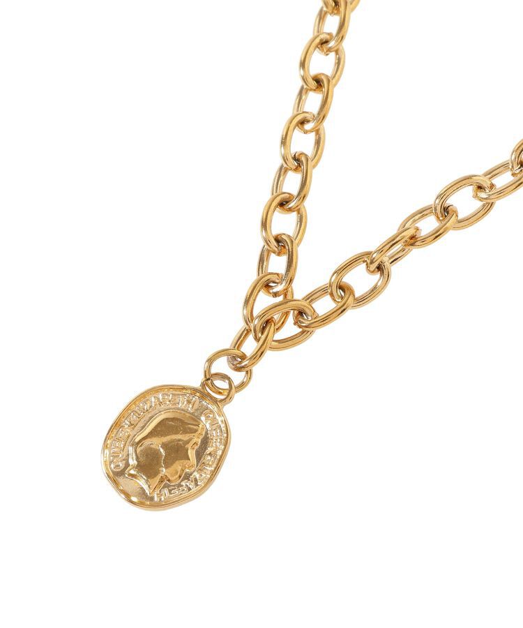 AMERICAN HOLIC「【ステンレス】コイントップチェーンネックレス」|ネックレス|