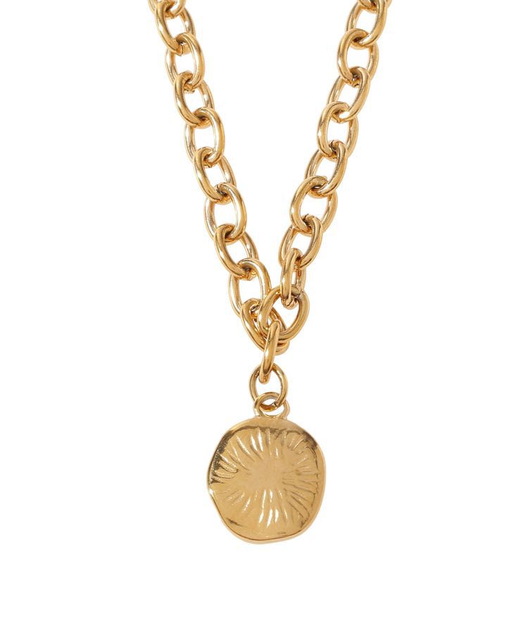 AMERICAN HOLIC「【ステンレス】コイントップチェーンネックレス」|ネックレス|