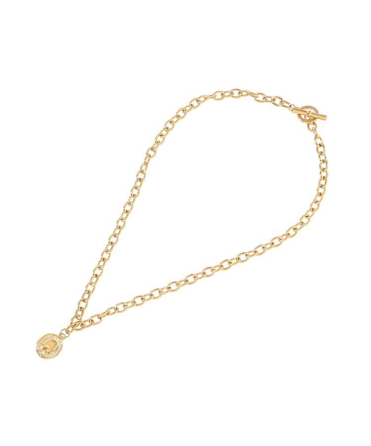 AMERICAN HOLIC「【ステンレス】コイントップチェーンネックレス」|ネックレス|