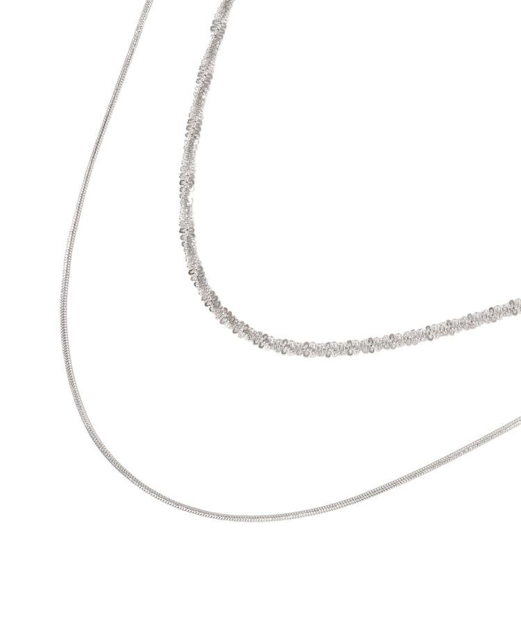 AMERICAN HOLIC「【ステンレス】モールライクチェーン2連ネックレス」|ネックレス|