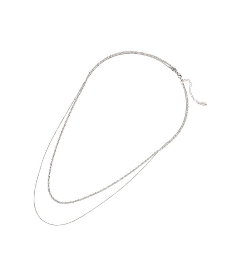 AMERICAN HOLIC「【ステンレス】モールライクチェーン2連ネックレス」|ネックレス|