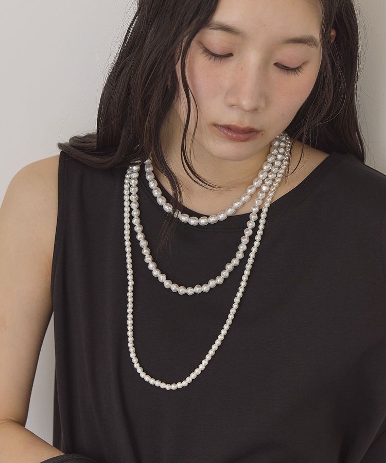 AMERICAN HOLIC「マルチウェイパールレンネックレス」|ネックレス|Off White