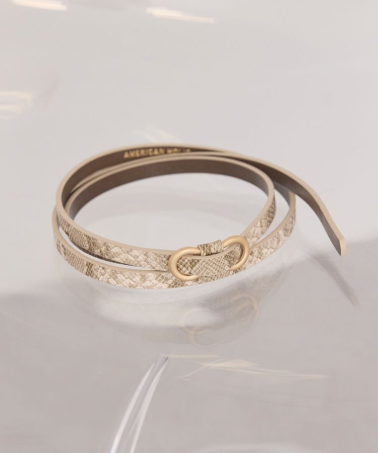 AMERICAN HOLIC「スリムピンレスベルト」|ベルト|Python