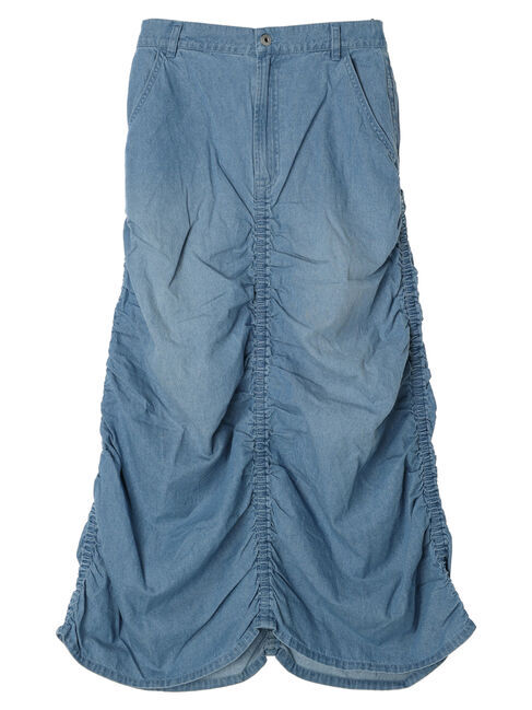 Green Parks「・SUGAR　SPOON　シャーリングデニムスカート」|スカート|