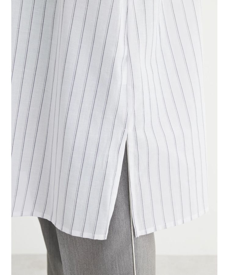 Green Parks「綿麻混スキッパーミニワンピース」|ワンピース|