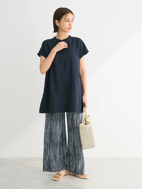 Green Parks「接触冷感　比翼ボタンチュニック」|チュニック|