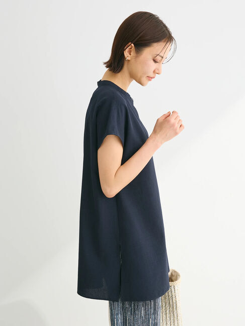 Green Parks「接触冷感　比翼ボタンチュニック」|チュニック|