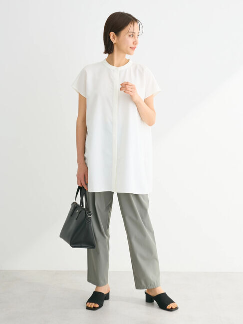 Green Parks「接触冷感　比翼ボタンチュニック」|チュニック|