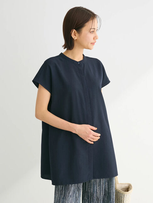 Green Parks「接触冷感　比翼ボタンチュニック」|チュニック|