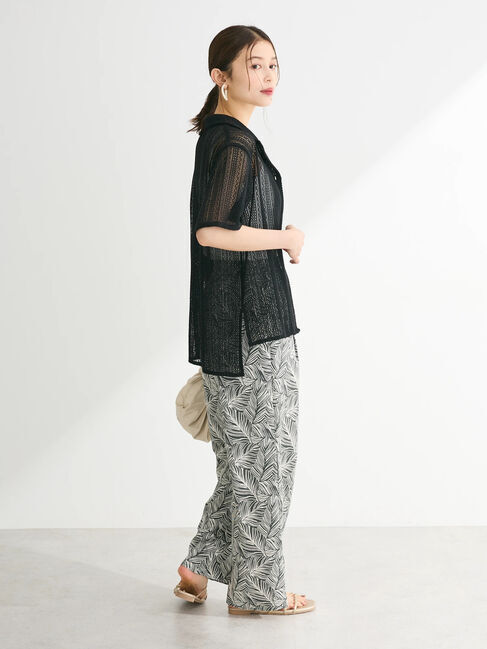 Green Parks「レース開襟ブラウス」|シャツ・ブラウス|