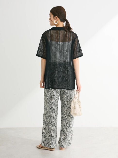 Green Parks「レース開襟ブラウス」|シャツ・ブラウス|