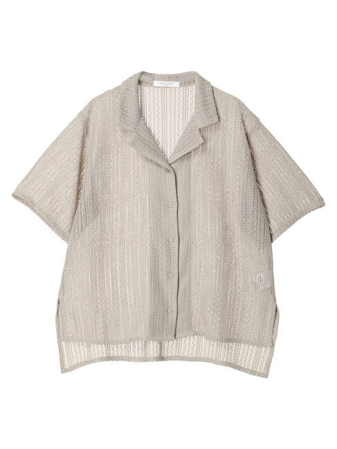 Green Parks「レース開襟ブラウス」|シャツ・ブラウス|