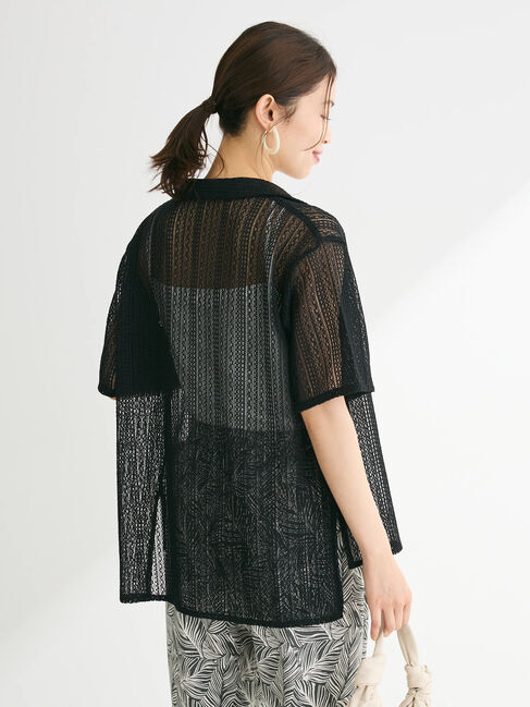 Green Parks「レース開襟ブラウス」|シャツ・ブラウス|