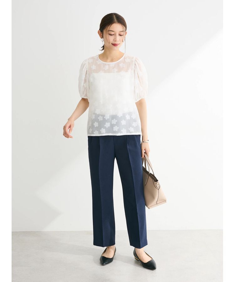 Green Parks「・ELENCARE　DUE　フラワージャカードブラウス」|シャツ・ブラウス|