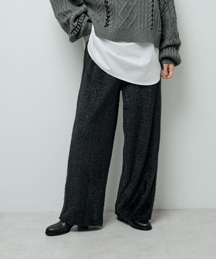 Green Parks「フェザーレースジャガードパンツ」|その他|Black