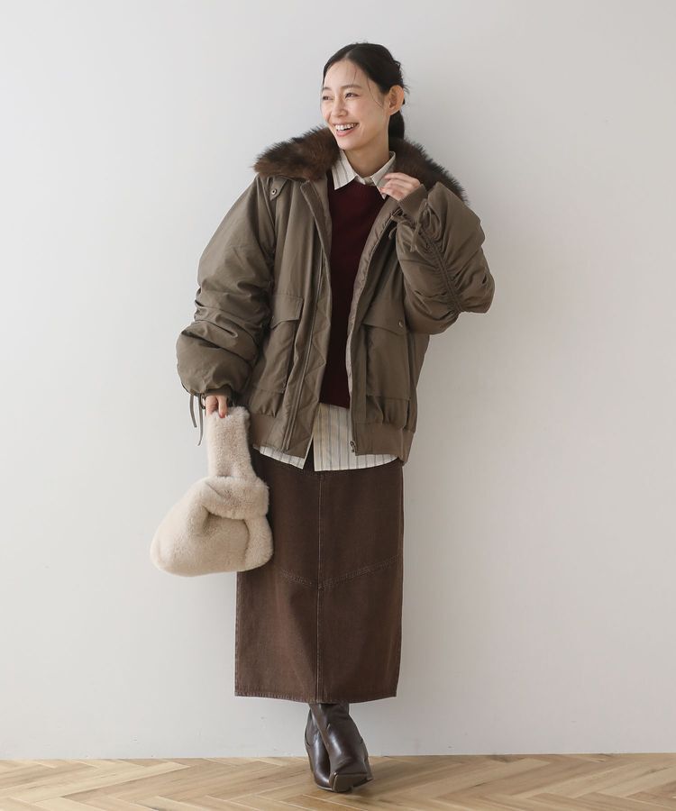 armonia「ETS.ミンク風ファーミニトートバック」|トートバッグ|