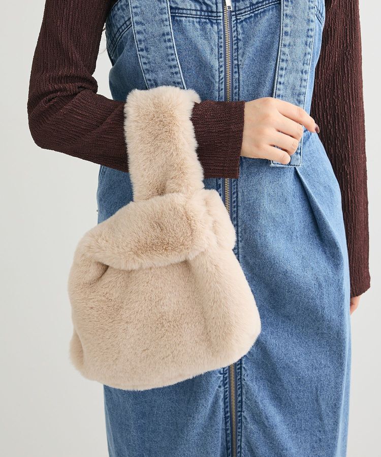 armonia「ETS.ミンク風ファーミニトートバック」|トートバッグ|