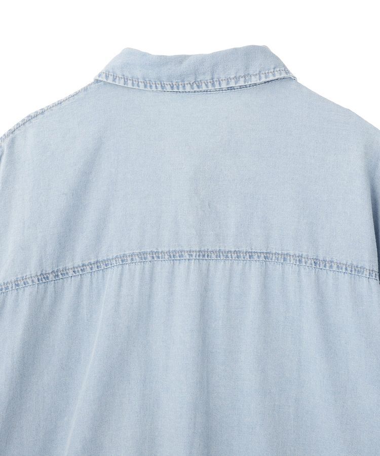 Green Parks「半袖シアーデニムシャツ」|シャツ・ブラウス|