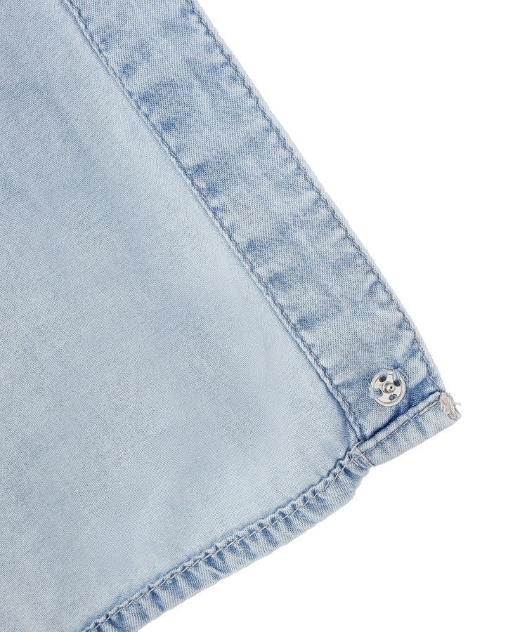 Green Parks「半袖シアーデニムシャツ」|シャツ・ブラウス|