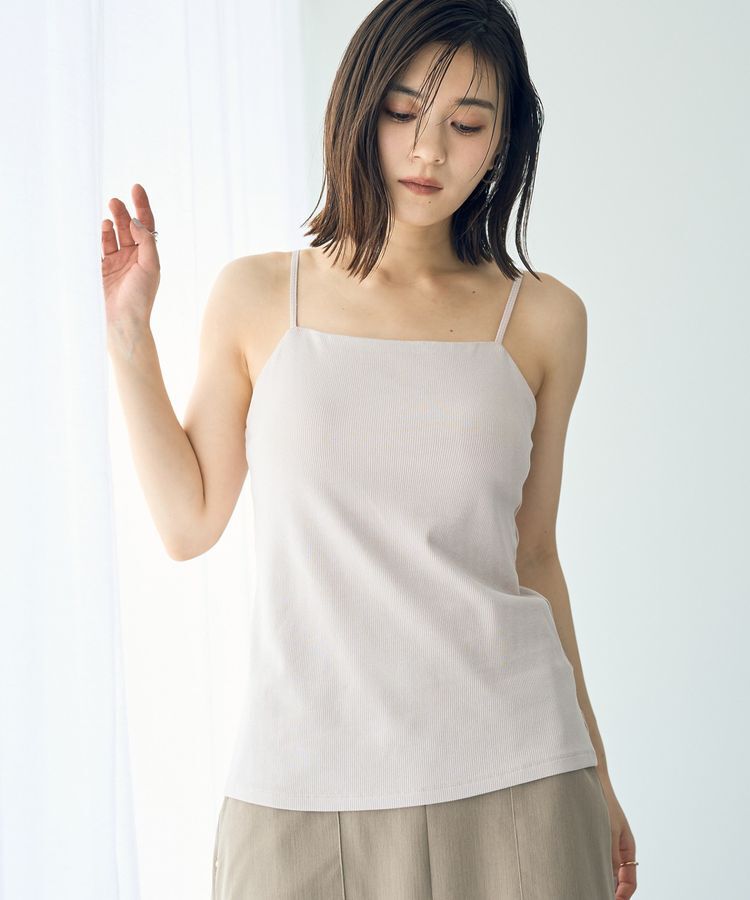 YECCA VECCA「カップ付きベアキャミソール」|キャミソール|Light beige