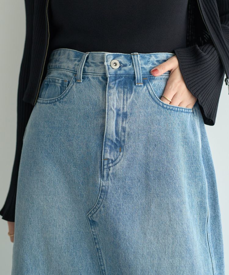 Editt by YECCA VECCA「ロングデニムスカート」|タイト|