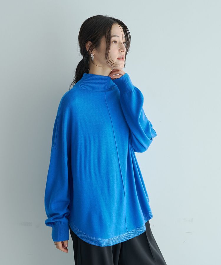 YECCA VECCA「裾ラメMIXラウンドヘムニット」|ニット・セーター|