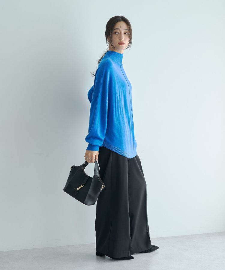 YECCA VECCA「裾ラメMIXラウンドヘムニット」|ニット・セーター|