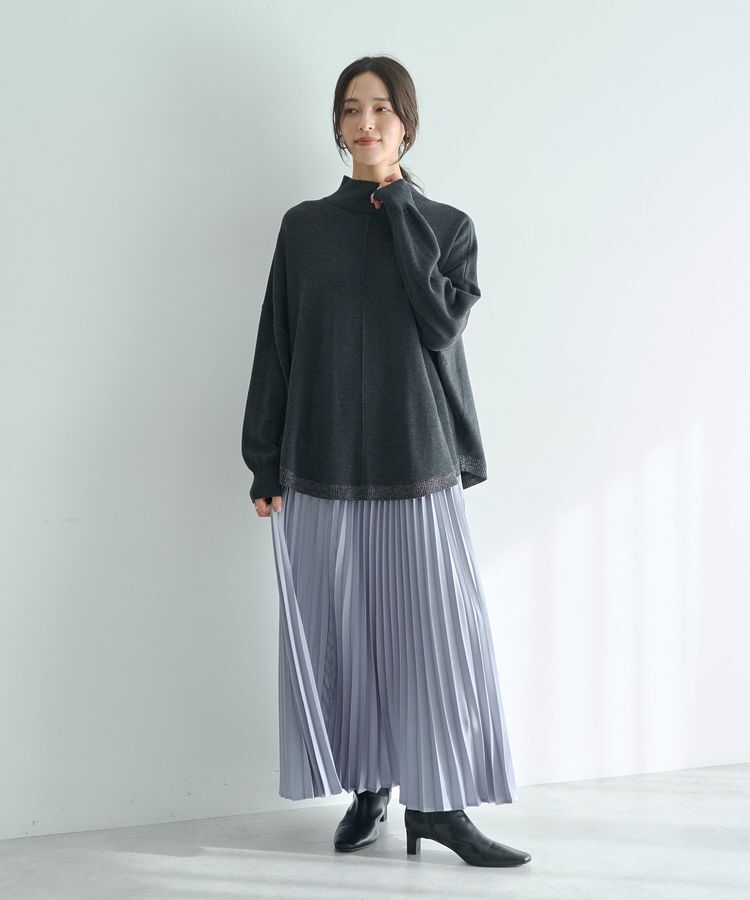 YECCA VECCA「裾ラメMIXラウンドヘムニット」|ニット・セーター|