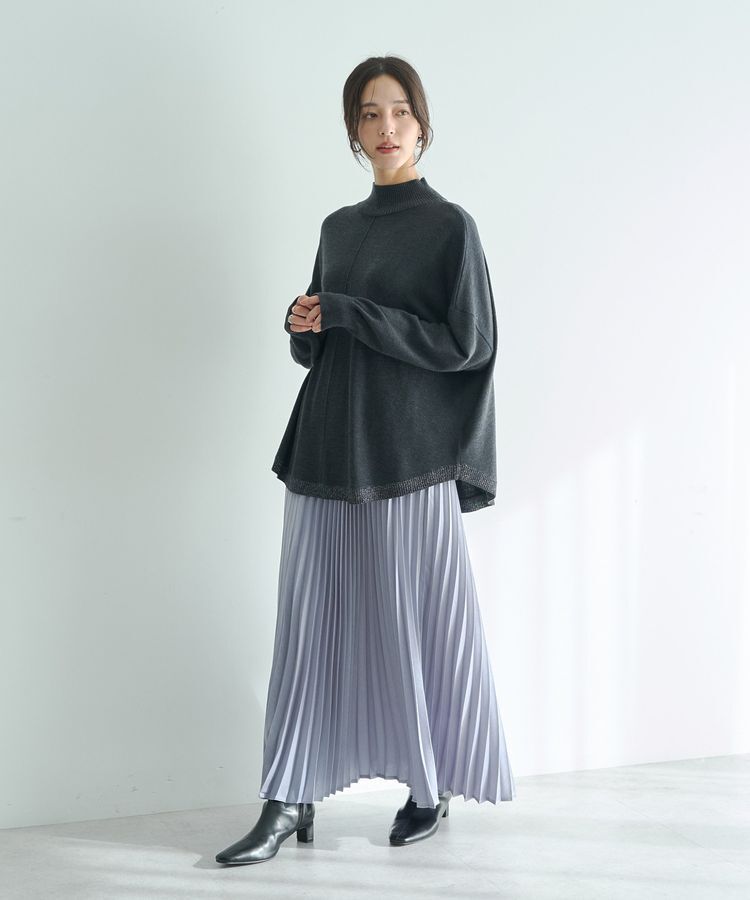 YECCA VECCA「裾ラメMIXラウンドヘムニット」|ニット・セーター|