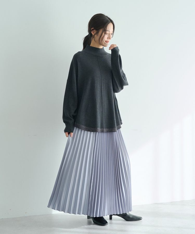 YECCA VECCA「裾ラメMIXラウンドヘムニット」|ニット・セーター|
