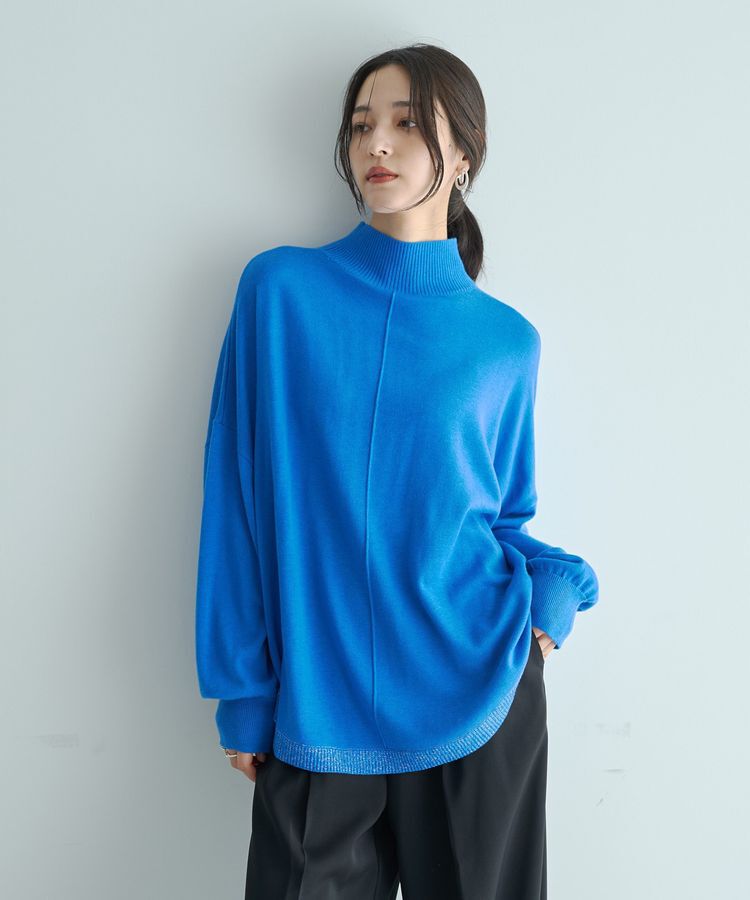 YECCA VECCA「裾ラメMIXラウンドヘムニット」|ニット・セーター|